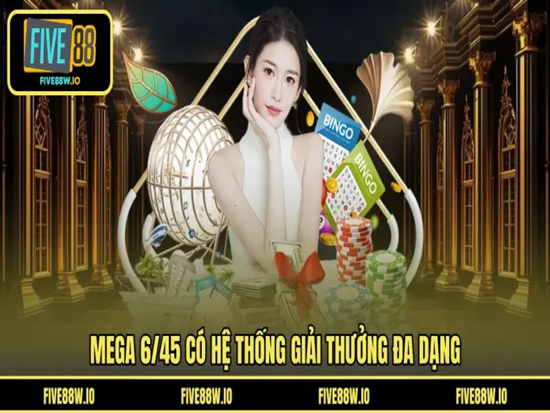 Mega 6/45 có hệ thống giải thưởng đa dạng