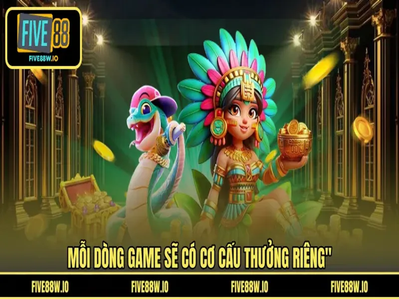 Mỗi dòng game sẽ có cơ cấu thưởng riêng