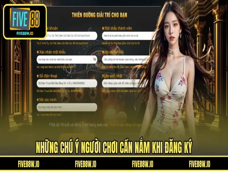Những chú ý người chơi cần nắm khi đăng ký