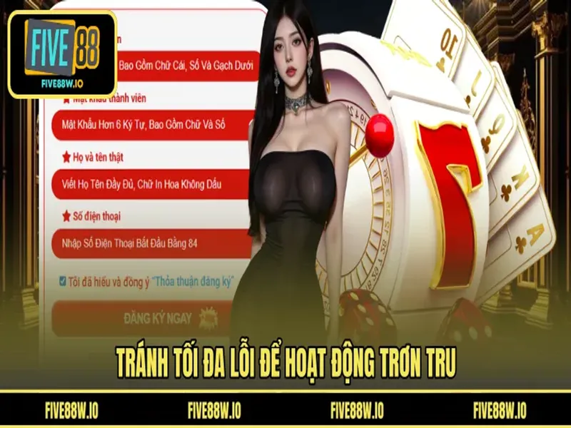 Tránh tối đa lỗi để hoạt động trơn tru